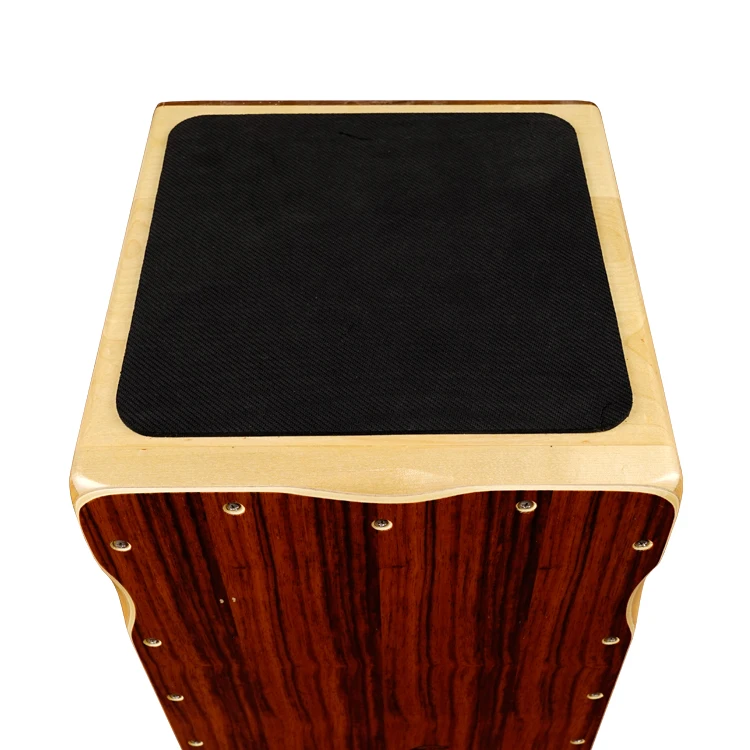 Gecko CL98 Cajon box drum full size High quality best cheap Steel string Natural Ebony Solid Maple Cajon drum