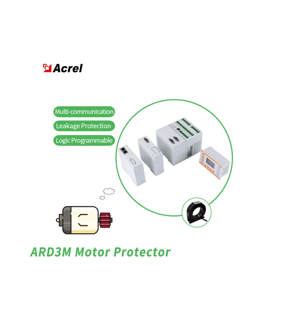 Беспроводное защитное реле электродвигателя Acrel Electric ARD3M K1, 15-45 кВт, 25-100 А