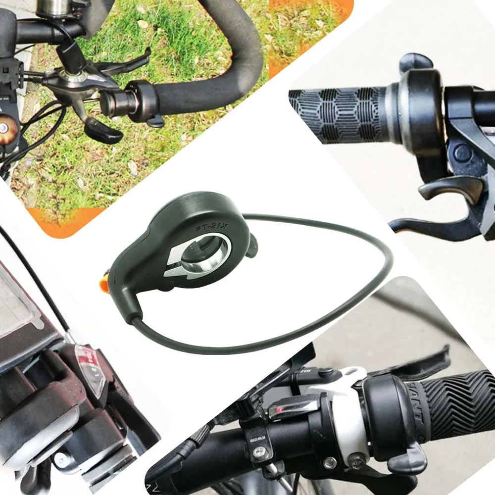 Jueshuai Electric Bike Thumb Throttle 3 Pin Male Connector Electric Bicycle Thumb Throttle Speed Handle Gas MTB Bicycle Parts
