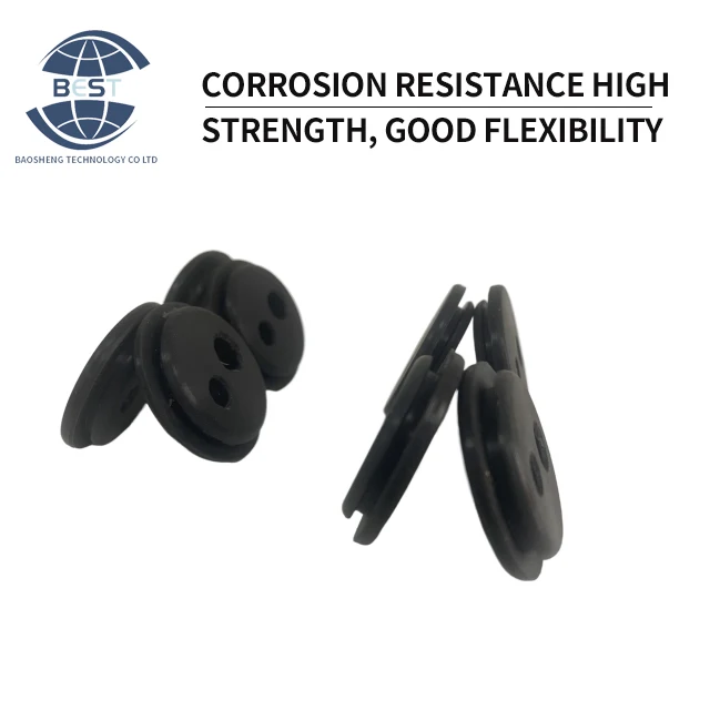 Factory hot selling high quality fireproof insulation high elasticity round double layer with slot two eyes cable sheathing