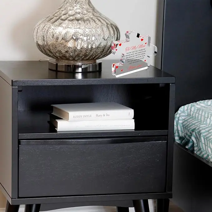 Valentines Day Couple Gift Custom UV Print Acrylic Puzzle Block Display