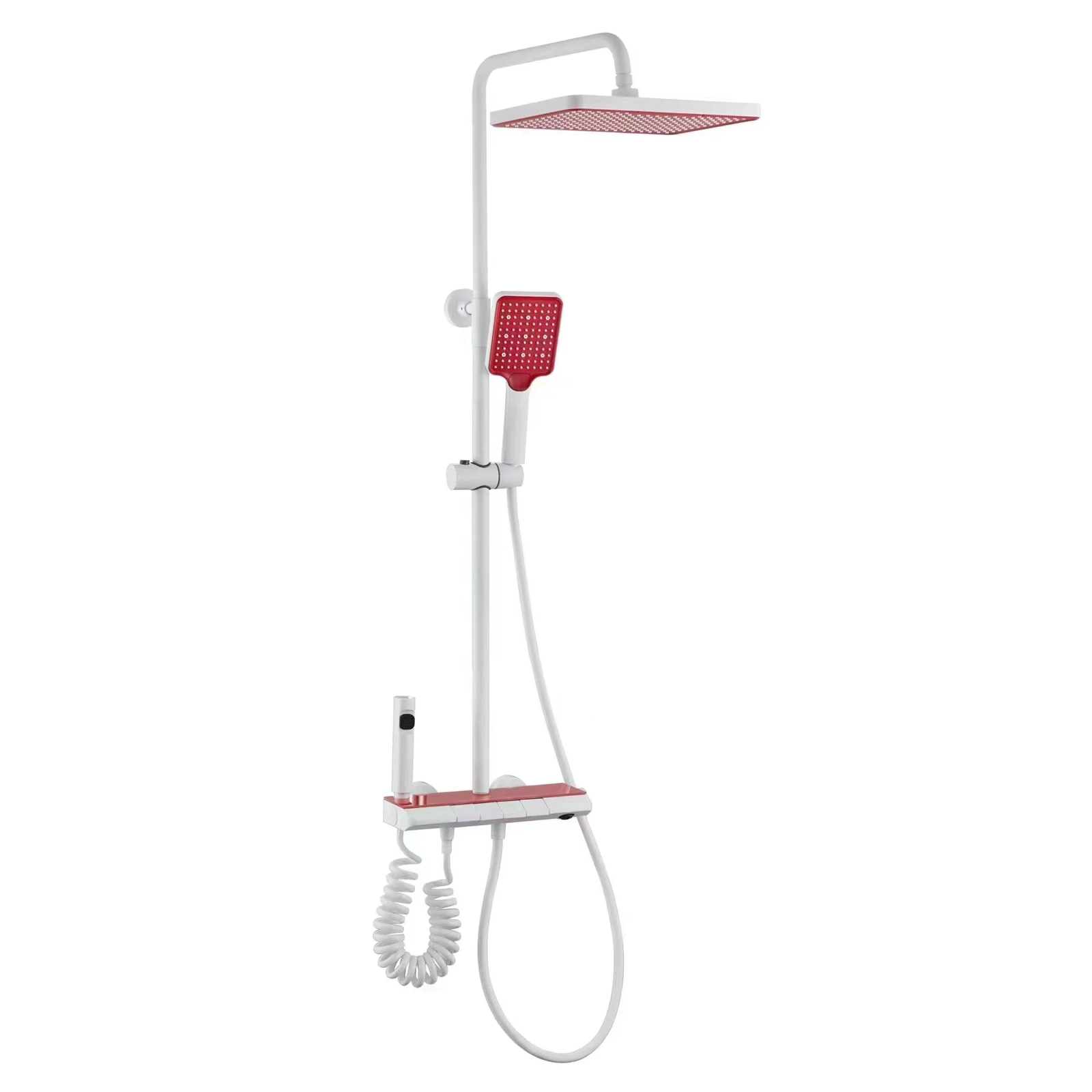 TikTok Same Style Shower Set High Quality Piano Key Shower Set Thermostatic Bathroom Shower Faucet Set