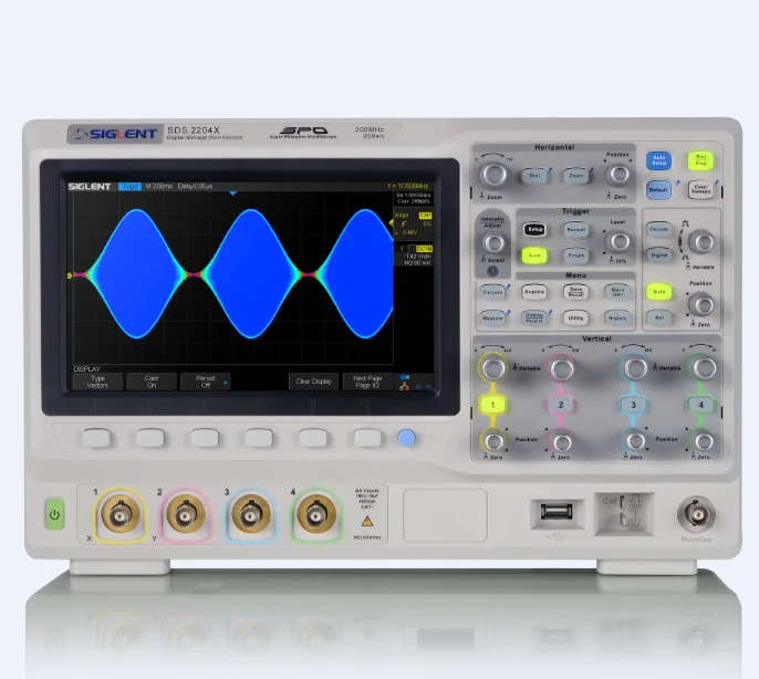 SIGLENT new SDS2204X Super Phosphor Oscilloscope, MSO function, Higher performance