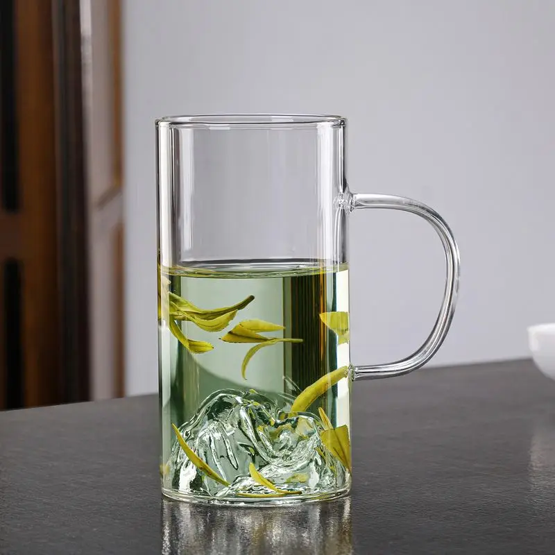 clear High temperature resistance Iceberg water glass cup tea cups