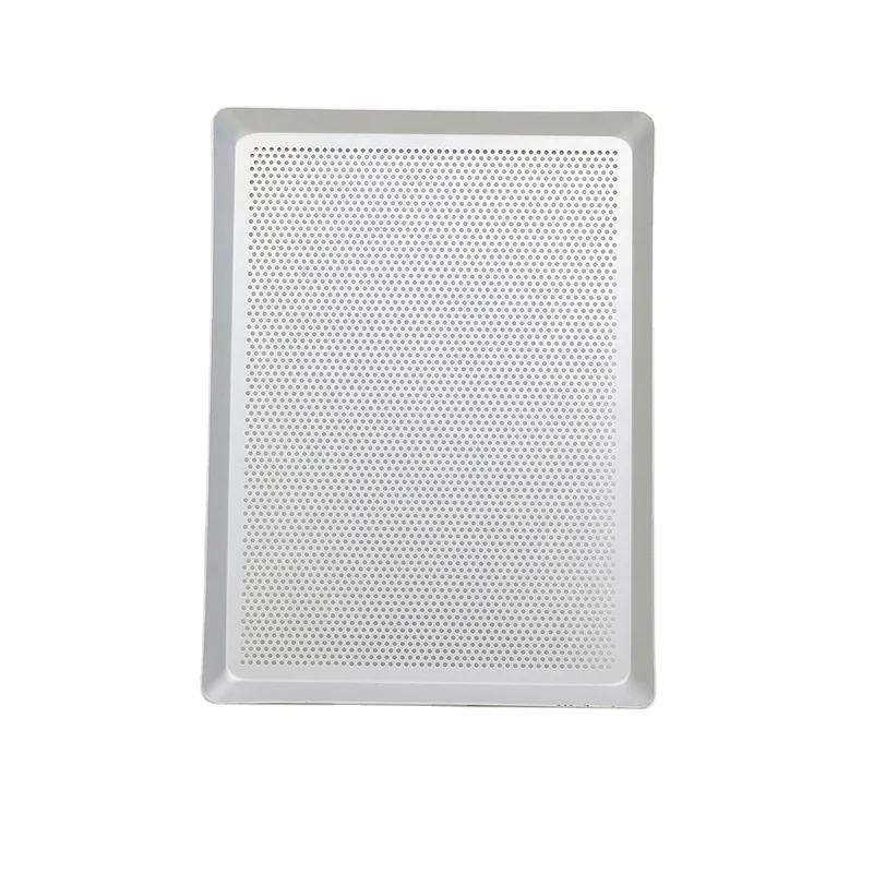 Customized aluminum Perforated baking pan rectangle sheet pan baking tray food pan baking tool 600*400mm