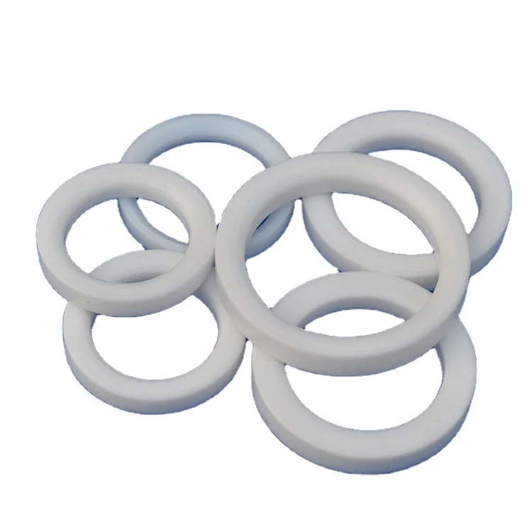 supplier custom virgin ptfe plastic o ring white joint gasket ptfe piston flat gaskets