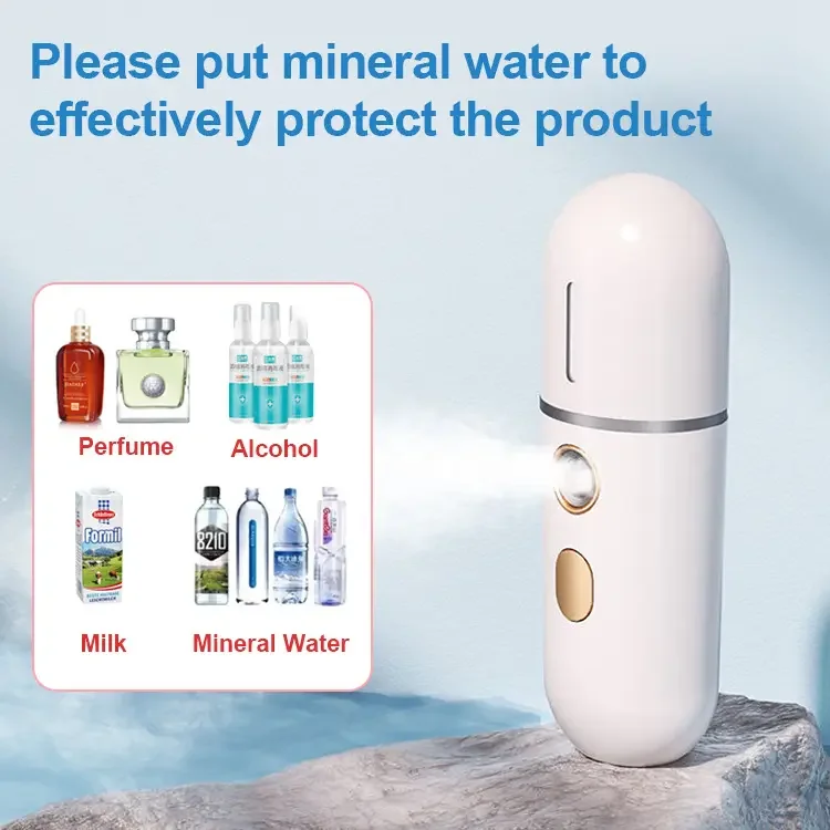 Mini Portable Electric Face Humidifier Facial Nano Mist Spray Machine Nano Mist Sprayer for Moisturizing Skin
