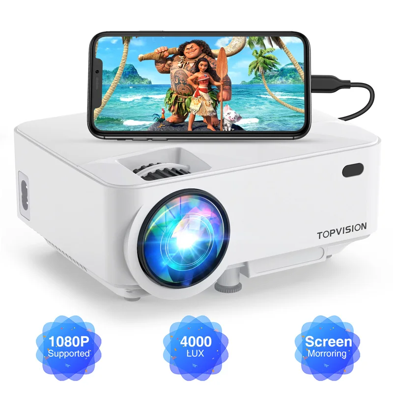 mini projector mount wall with Synchronize Mobile Phone mini projector native 1080p outdoor