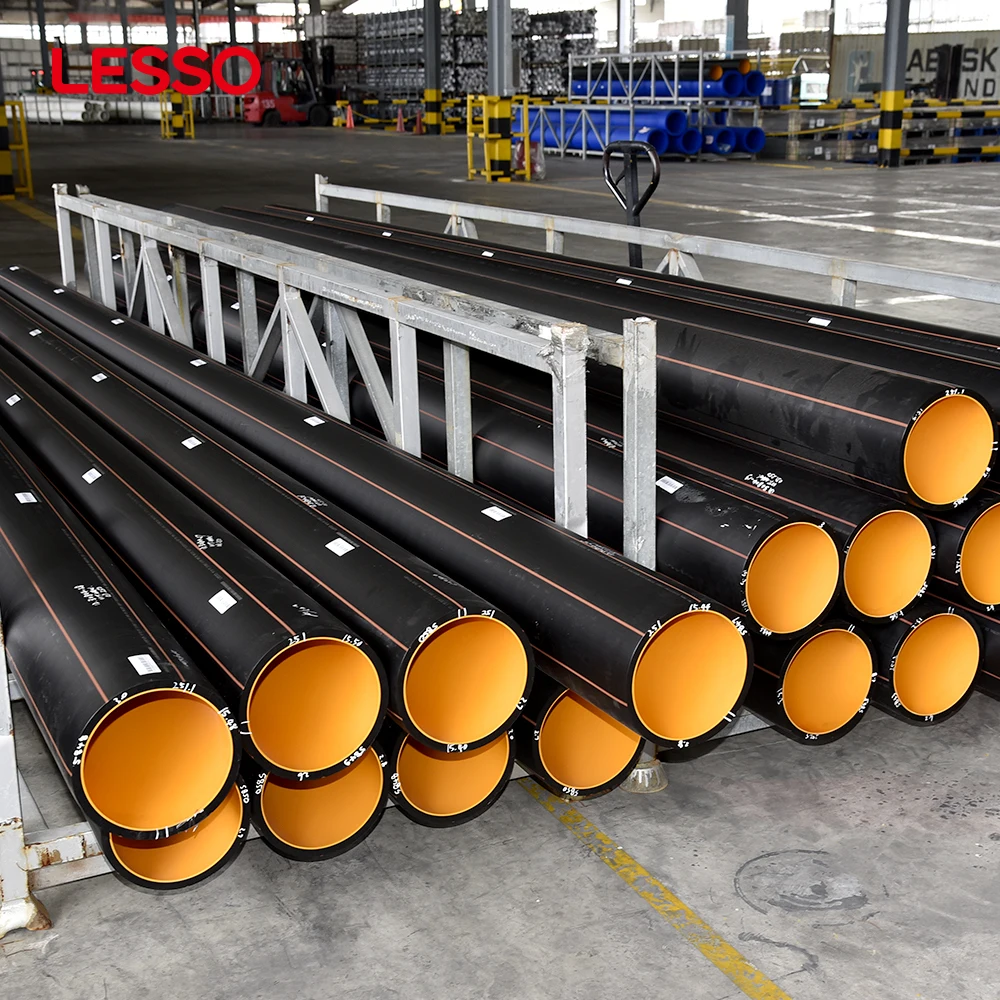 LESSO long service life corrosion resistance blue black 110 160 180 200 250 315 355 400 450 90mm pe pipes
