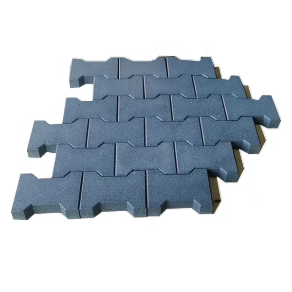 Rustless Rubber Roof Pavers/Walkway Rubber Tile Brick Floor