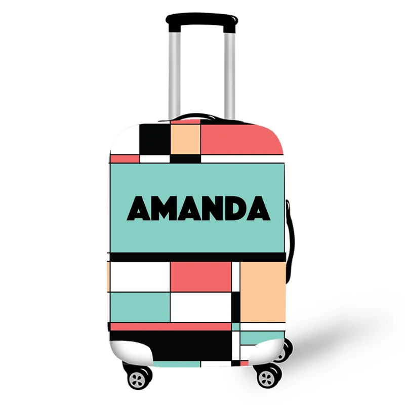 Halloween 3D Printing  Luggage Suitcase Covers Protection Trolley Bag Cover for Unisex,  Elastic Spandex Luggage Cover