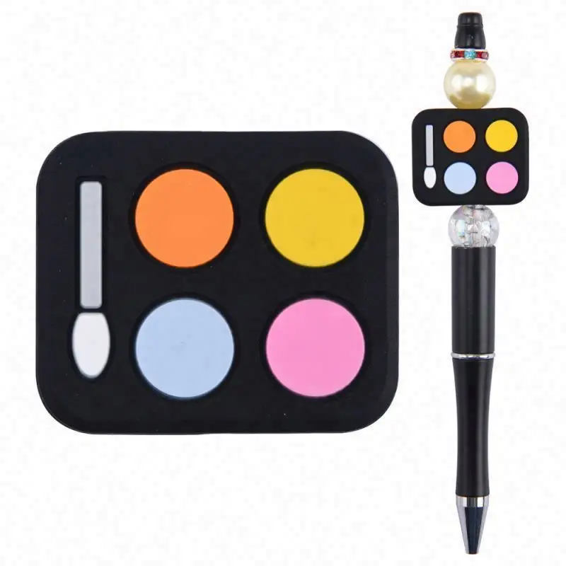 High Quality Food Grade DIY Pen Keychain Necklace Jewelry Charm Focal Sport Silicone Bead