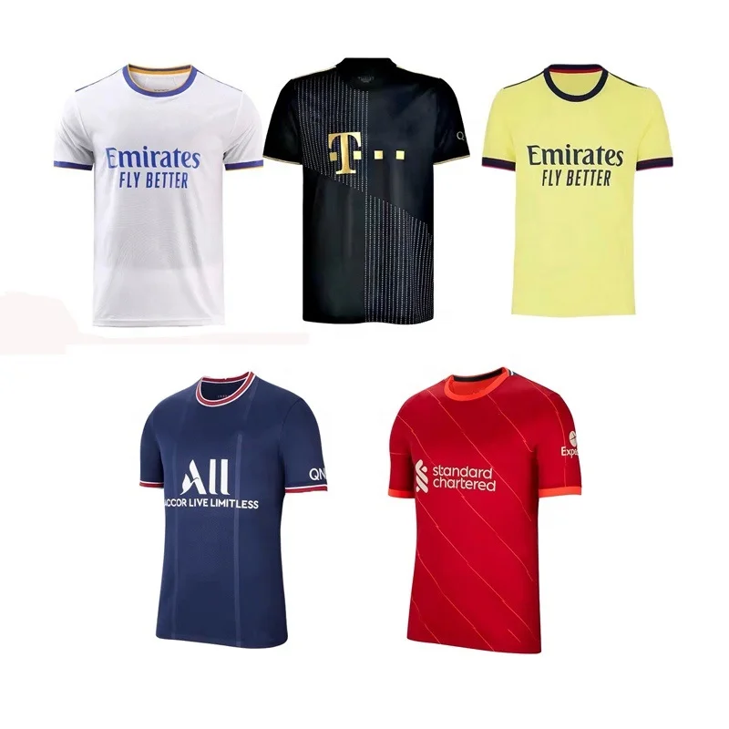 2122 Thailand madrid Milan Hazard M.salah soccer jersey 2122 season Mbappe maillot Ronaldo Grezimann football shirt