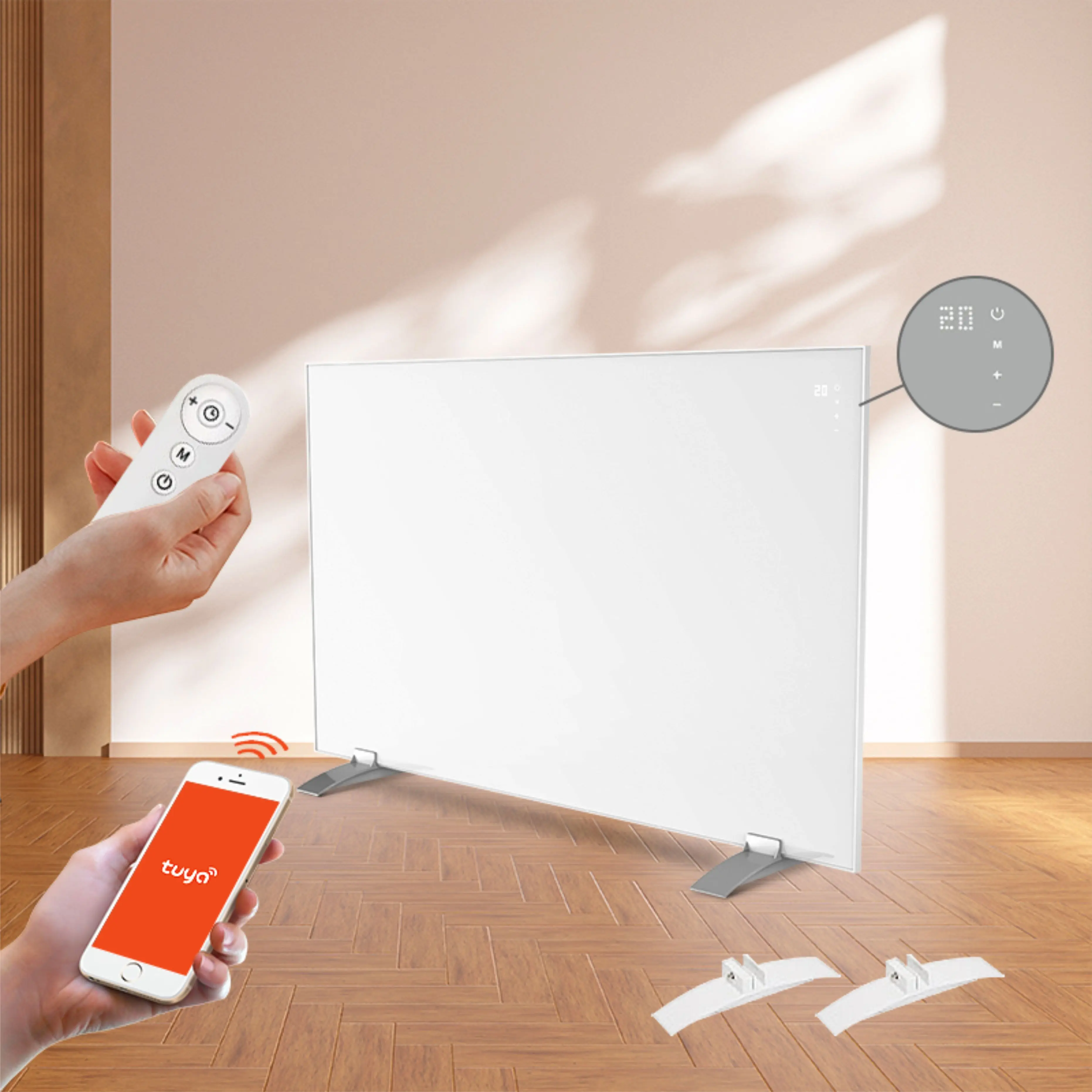 Wholesale WiFi Far Infrared Carbon Crystal Heating Panel, Floor and Wall-Mounted Carbon Crystal Heater