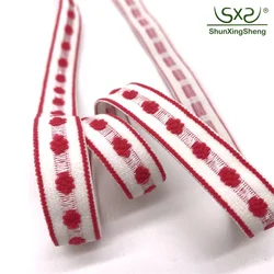 Factory direct sales custom woven tape jacquard bra straps Nylon elastic band