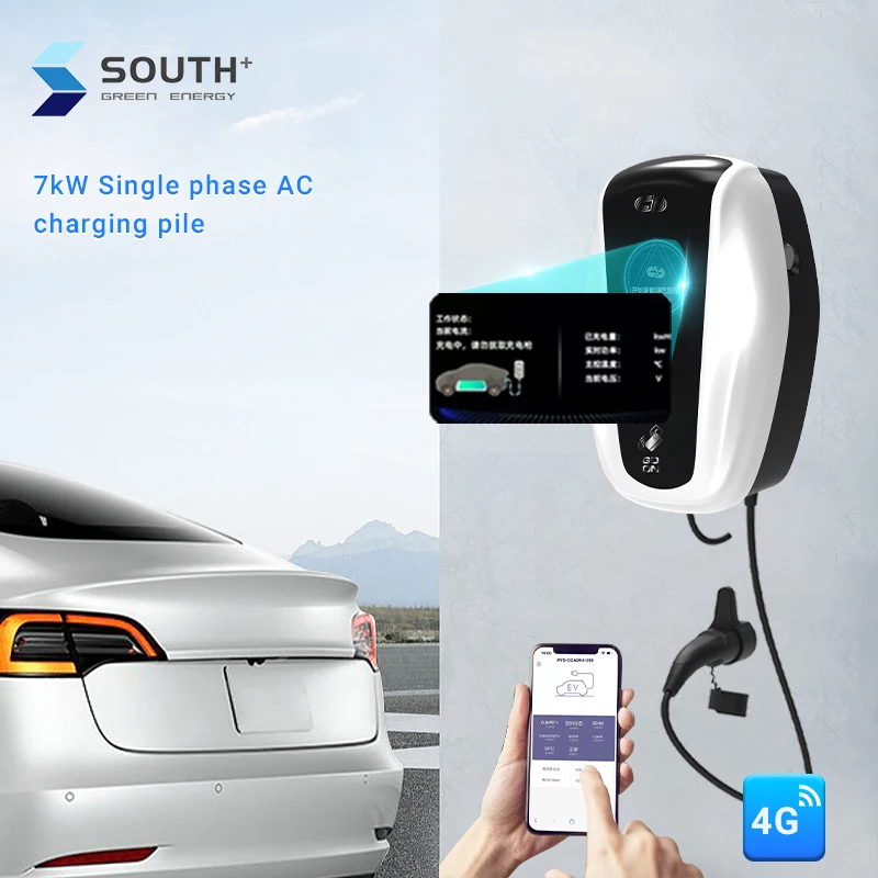 Wholesale 7kw Type2 Charging Station Wallbox  EV Wall Mounted Ev Charger Station