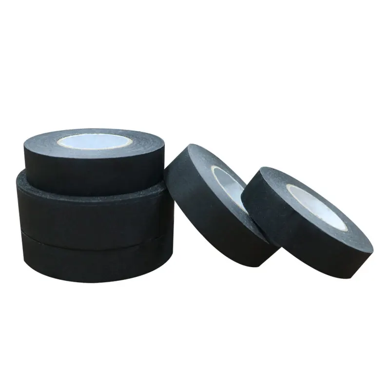 Black Color Fiber Polyester Cloth Felt Wire Harness Electrical Tape