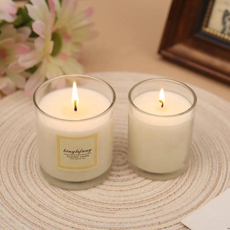 Hot Selling Soy Wax Long Burning Candles with Wooden Lid or High End Gift Box in Glass Jar