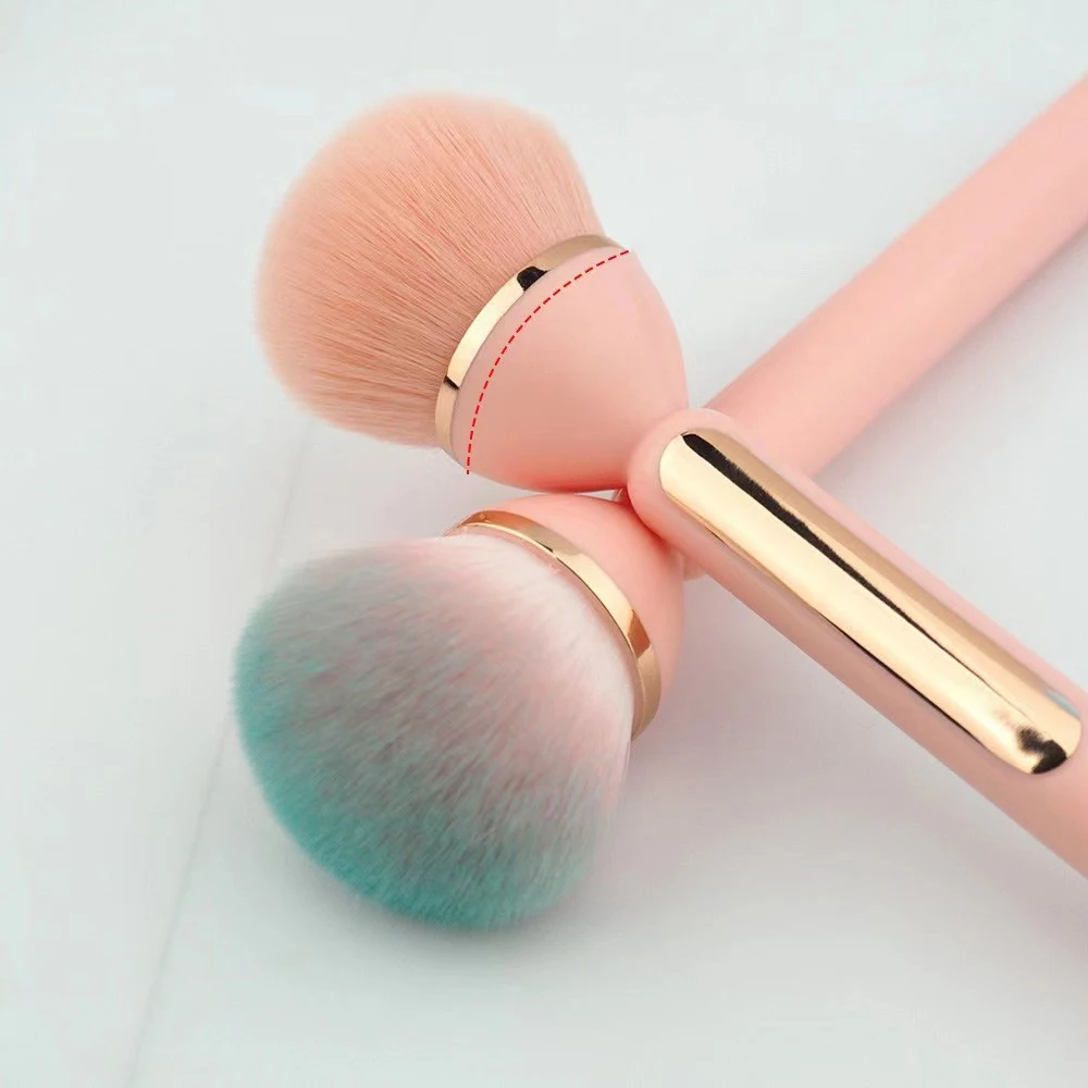 Hot Selling Portable Soft Nail Art Dust Brushes Plastic Handle Dust Cleaning Powder Blusher Brush Nail Accessories Tools