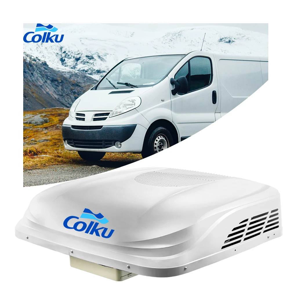 Great cooling power 8500BTU 24V air conditioner low noise electric red rooftop air conditioner parking air conditioner for cab