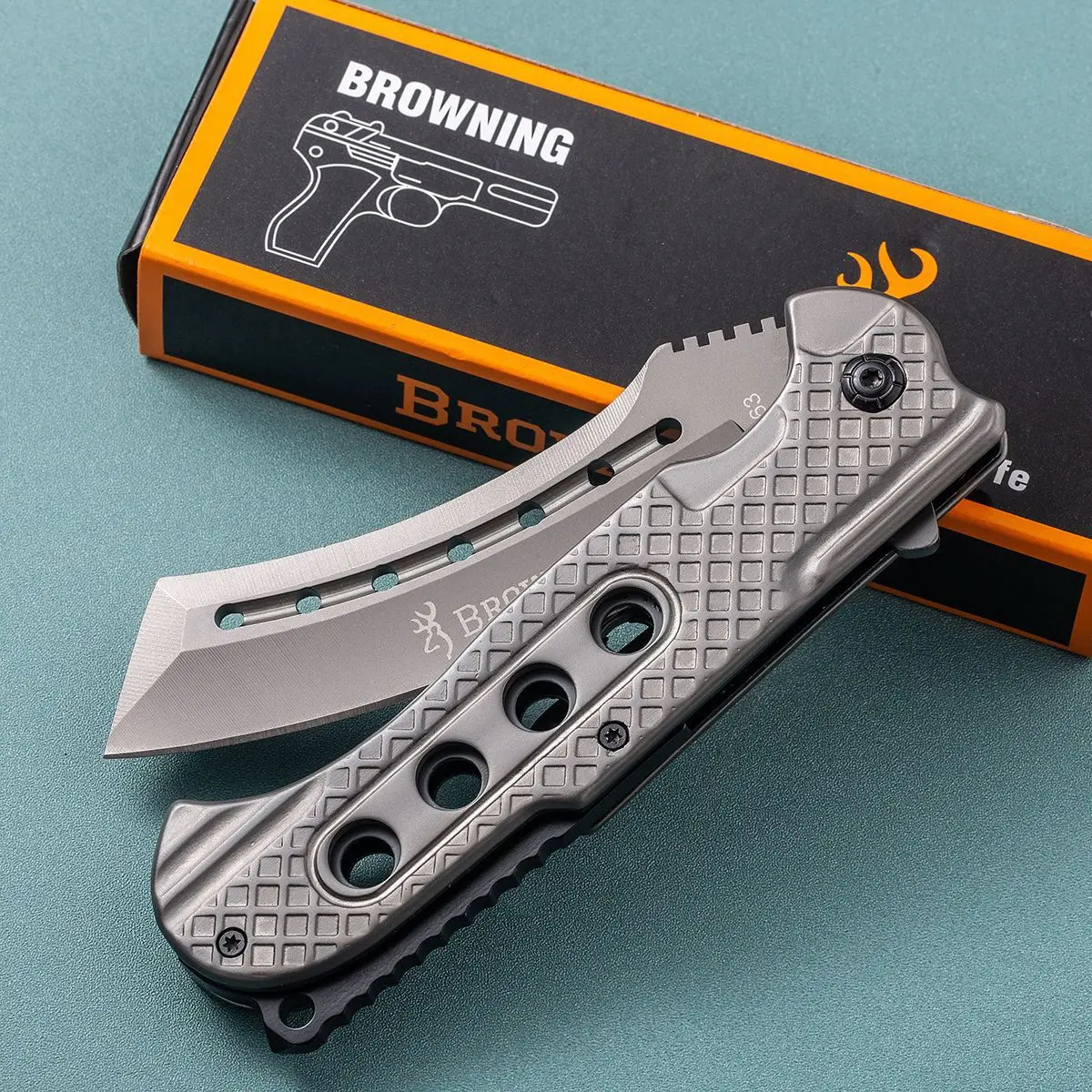 5cr13 stainless steels pocket knife custom logo outdoor fishing knife
