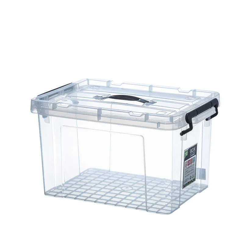 35L fashion wholesale plastic transparent storage box, kitchen storage container