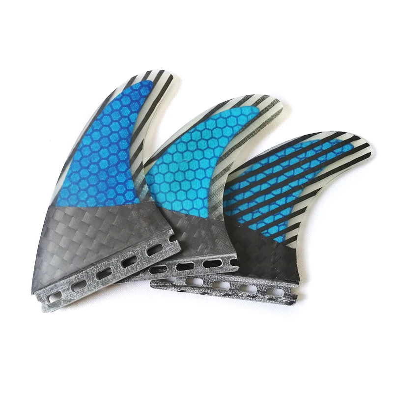 Hot Selling Water Sport Carbon Surfboard Fins Thruster Honeycomb Surf Fins Surfboard Accessories