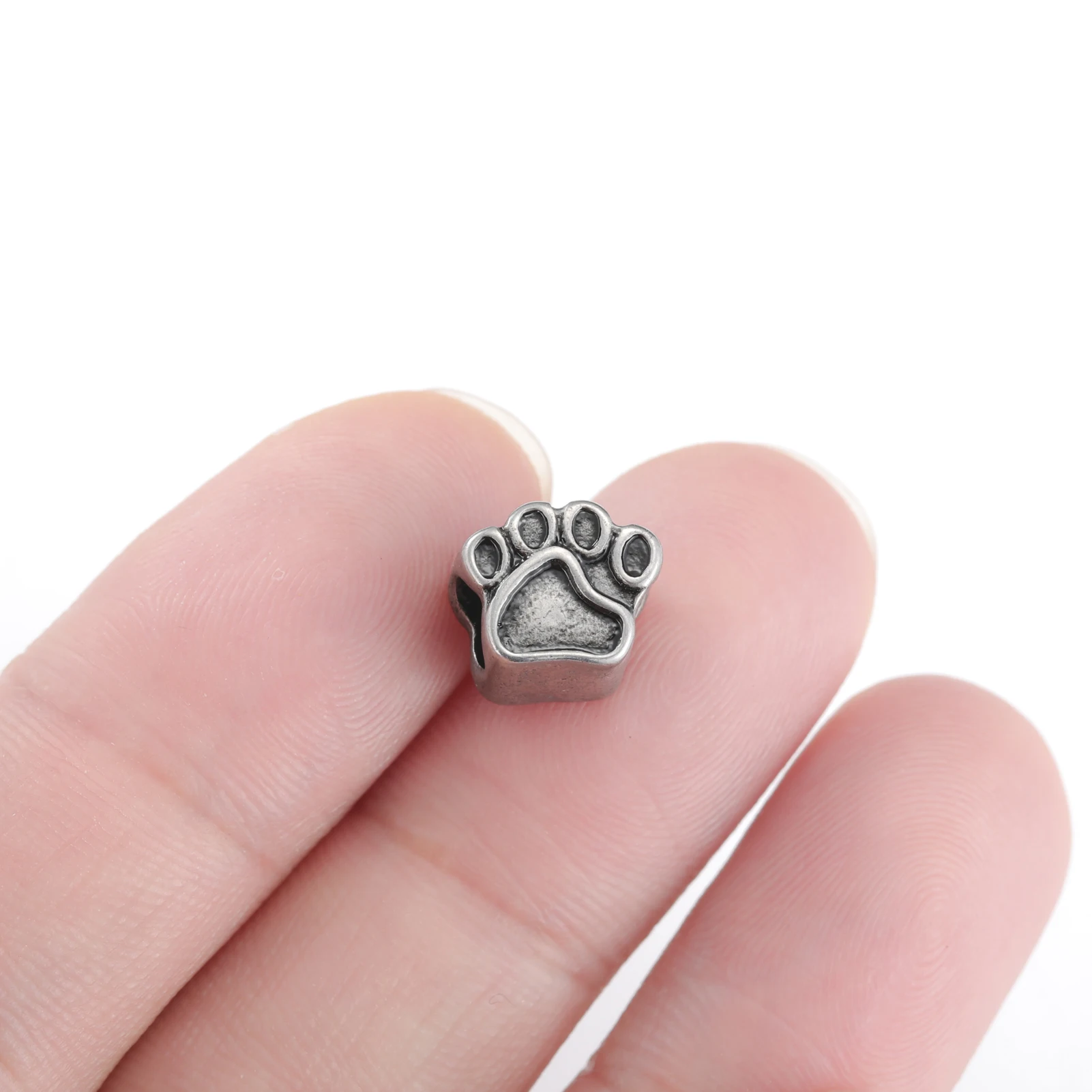 Vintage Charms Antique Paw Aircraft Tree of Life Flower Evil Eye Stainless Steel Pendant for Necklace Bracelet Jewelry Making