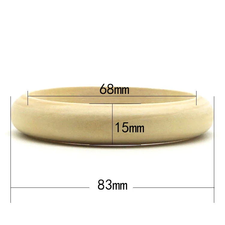 
Wholesale mixed unfinished wood bangle bracelets china WJ-B1727 
