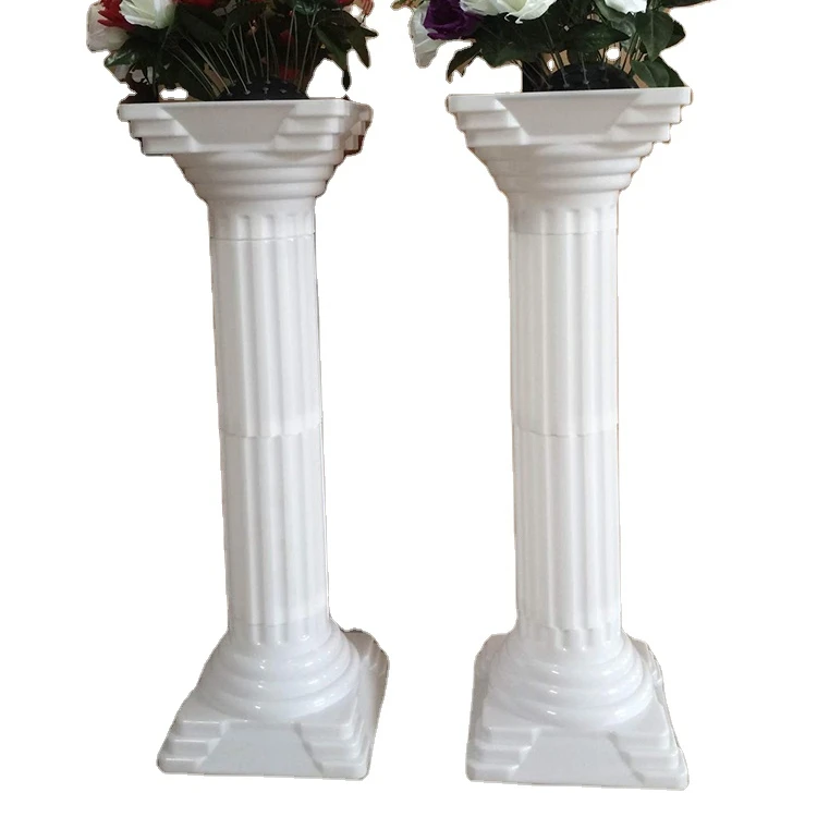 yiwu factory directly sale fashion Roman column 1701 1702 plastic pillar for wedding decoration