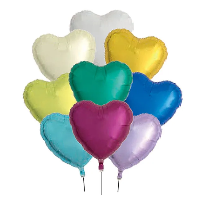 Processing craftsmanship kids birthday party decorations foil heart balloon