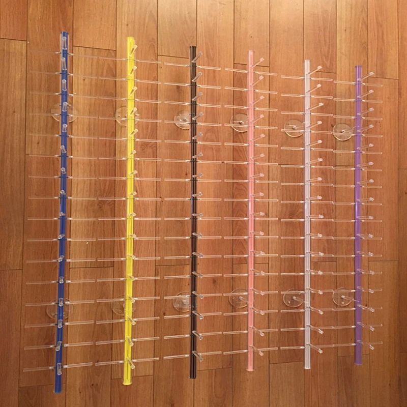 YTZ	A2021 wholesale factory direct sale Single row acrylic glasses display rack rod on Wall