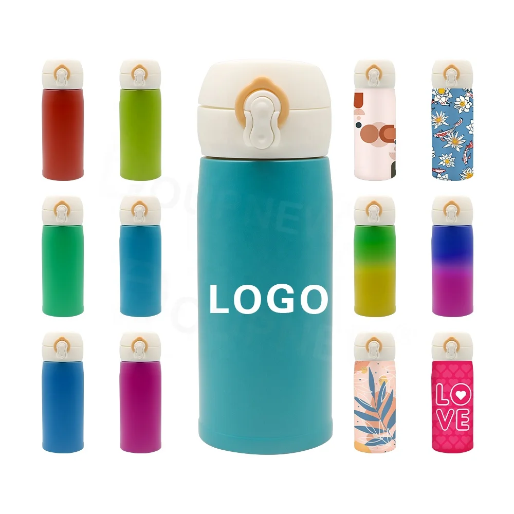 Metal Water Bottle Stainless Steel Vacuum Flask Bottle Thermos Insulated Cup Reusable Stainless Steel Water Bottle With a Lock