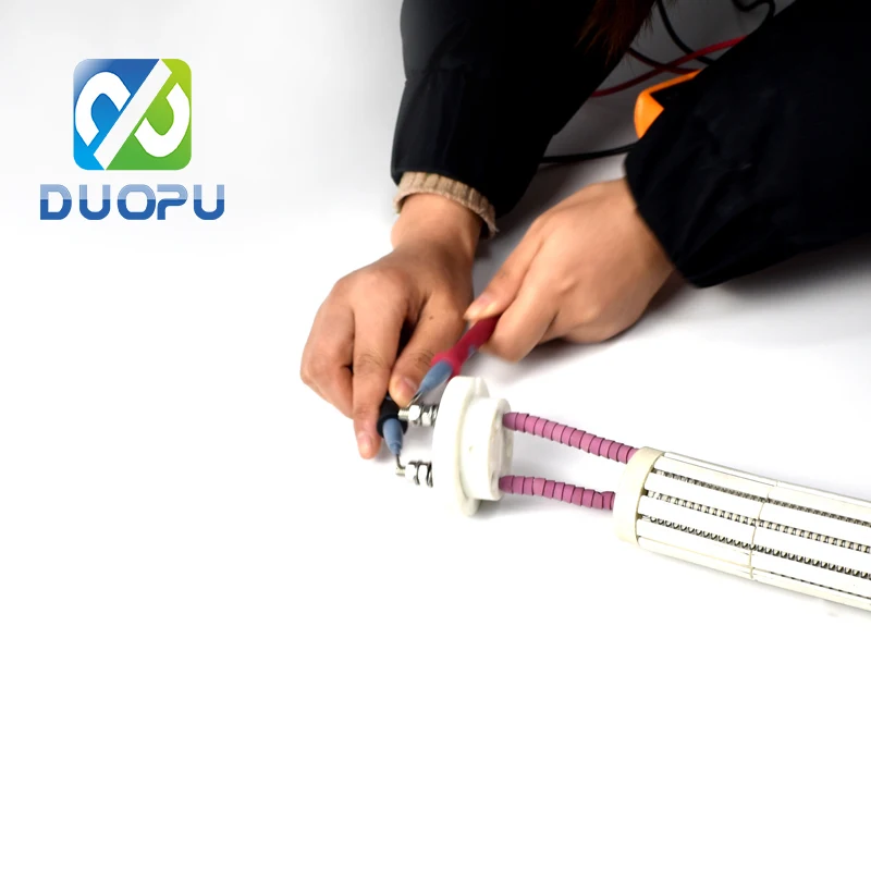 DuoPu Customized 220V 1.2KW Industrial Furnace Radiant Tube Electric Heating Ceramic Bobbin Heater
