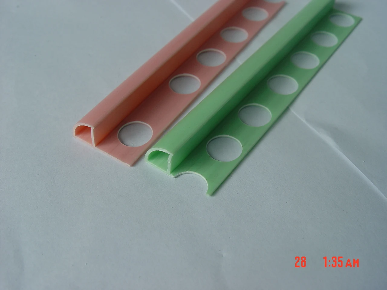 PVC Round Tile Trim Plastic Ceramic Corner Trim for Edge Decoration