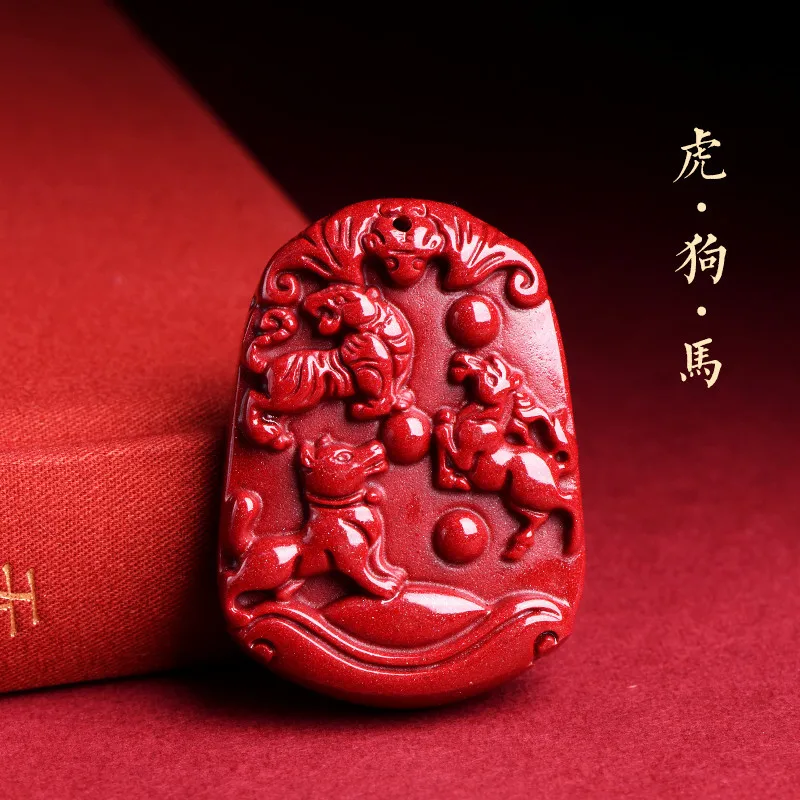 shinzue Crystal Ore Gold Sand Zodiac Pendant High Content Guardian