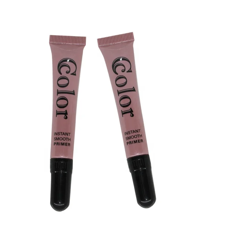 Hot sale Dia19 empty Plastic cosmetic tube with brush applicator cosmetic packaging lip gloss tube custom tube