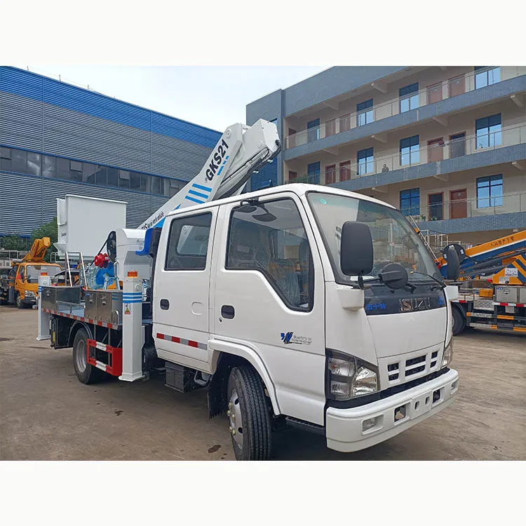 Chinese 28m Truck Mounted Telescopic Basket Work Platform Truck