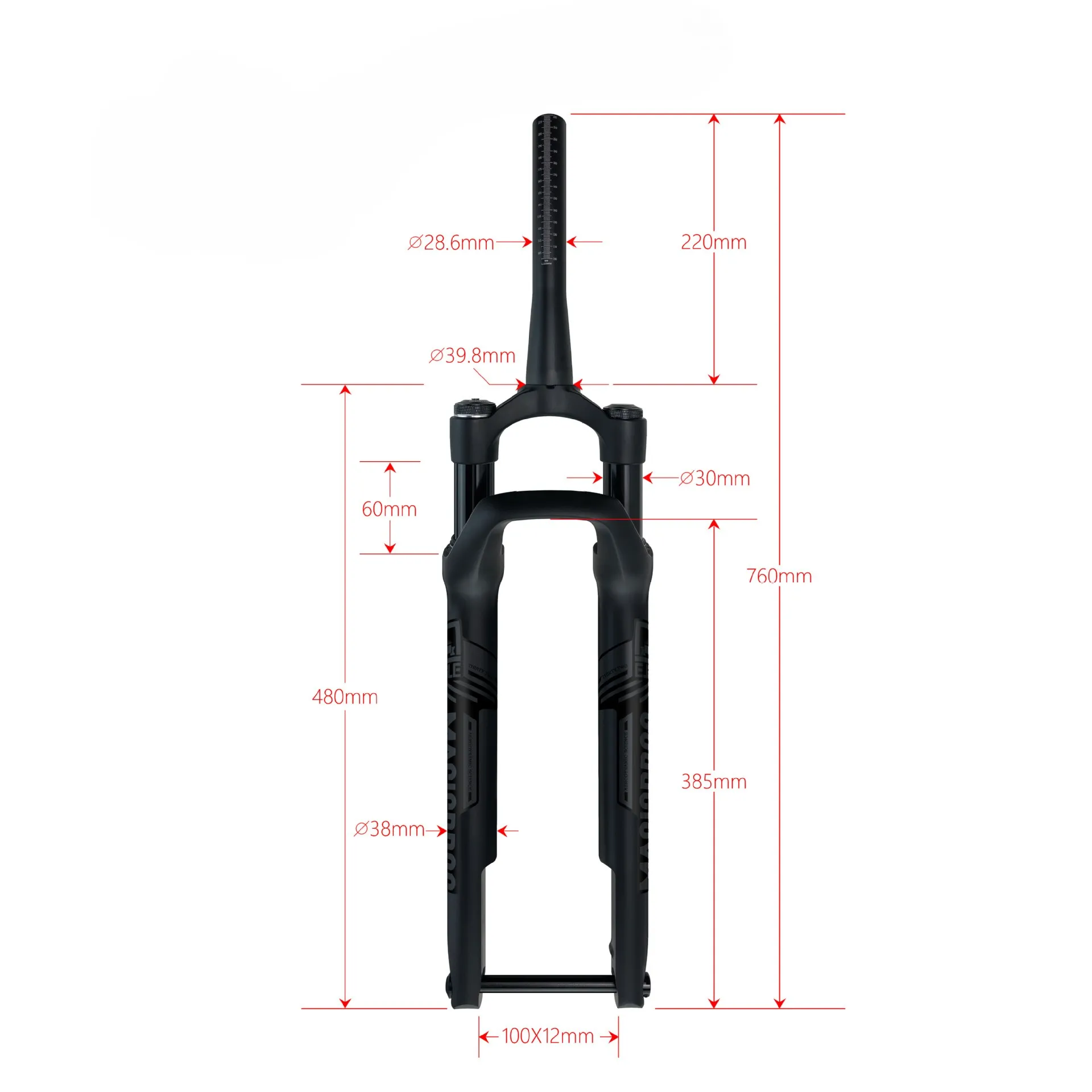 High-performance Road Bicycle Air-pressure Front Fork 700C Barrel-axle Road Bicycle Suspension Fork