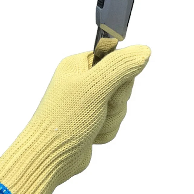 Aramid Yarn Thread Knit For Bbq Gloves And Cut Resistant Protect Industrial Work Gloves