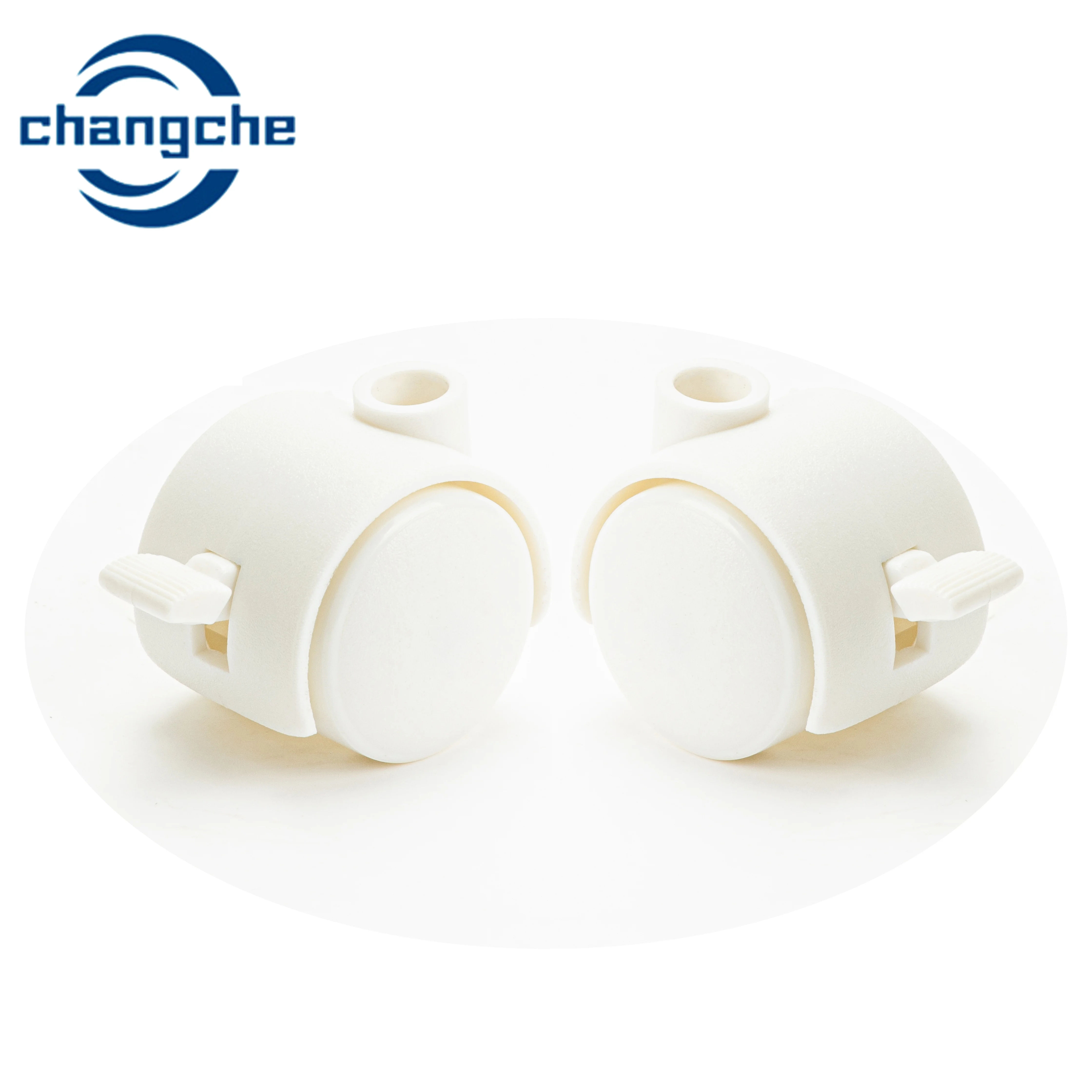 Factory Wholesale Swivel Luggage Wheels Nylon Material Casters White Office Chair Casters