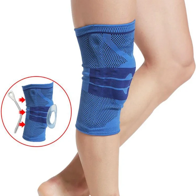 Adjustable Kneepads Basketball Ksupport Compression Silicone Volleyball Knee  pad Spring Knee