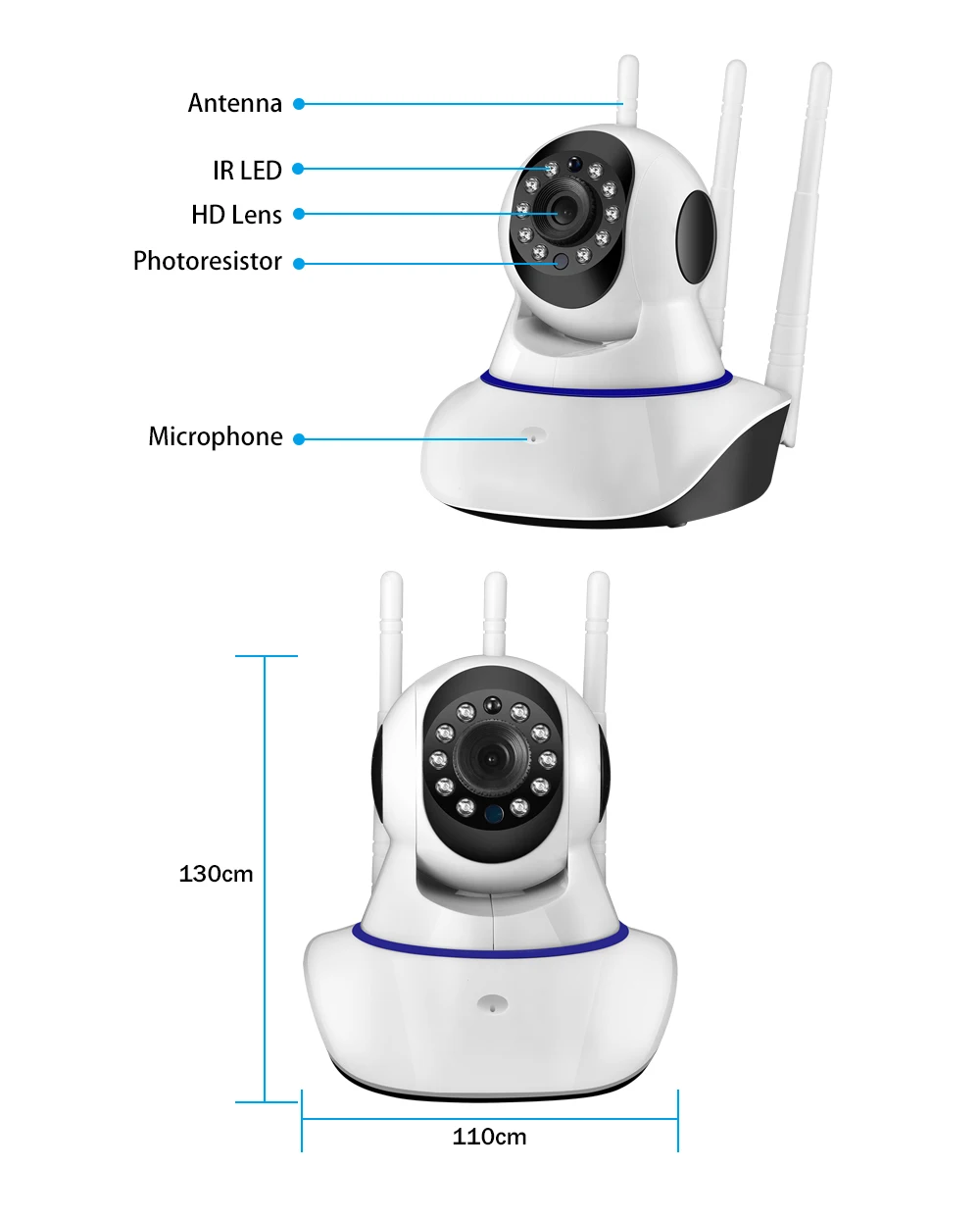  Система видеонаблюдения 1080P 1080 МП с Wi-Fi и