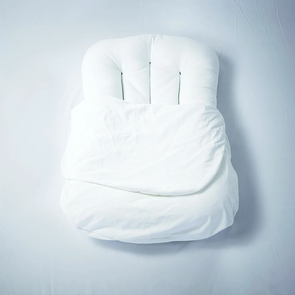 LUKELULU Portable Travel Breathable Newborn Snuggle Organic Cotton Sleep Bed Baby Nest