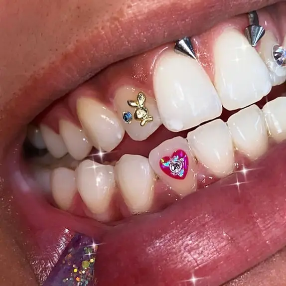 wholesale 18k gold tooth gems crystals lead free glue dental kit tooth gem opal