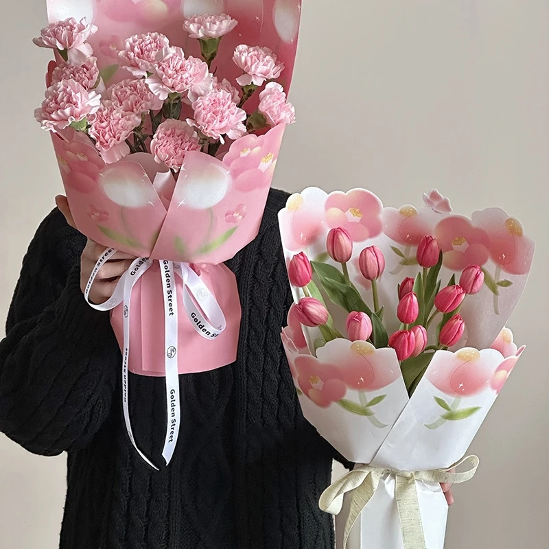 LUCIA  Three-Dimensional Flower Wrapping Paper Bouquet Packaging Kraft Paper Flower Shop Wrapping Flower Material LF160540