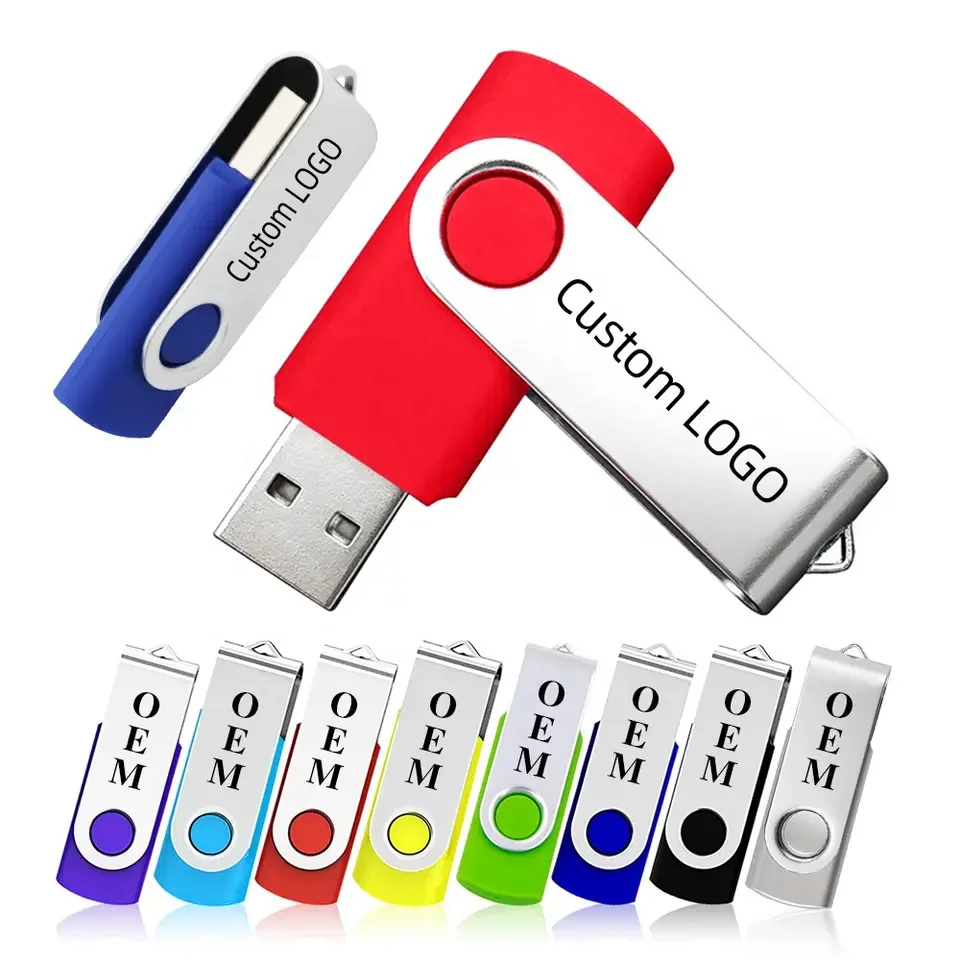 100% original brand Swivel USB Stick 1GB 2GB 4GB 8GB 16GB 32GB 64GB 128GB Pendrive mini USB Flash Drives
