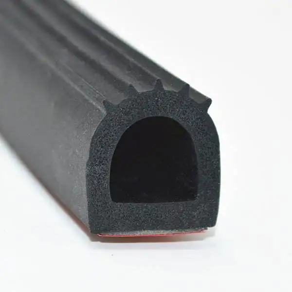 Car sealing strip B-type L-type car door frame thickened soundproof and dustproof strip hood trunk modification strip