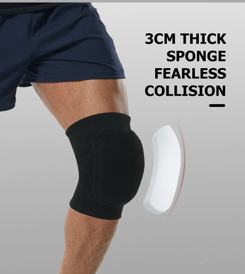 Professional Elastic Dance Knee Pad Thick EVA Sponge with Neoprene Nylon Compression Adult Protective Knee Pad for Elbow Use