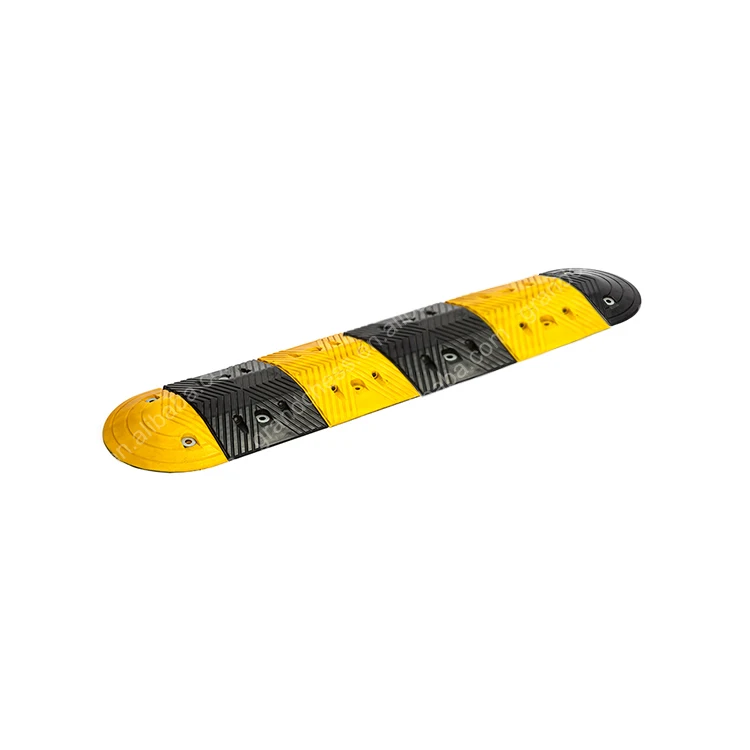 Yellow & Black Road Speed Hump Plastic Speed Bumps
